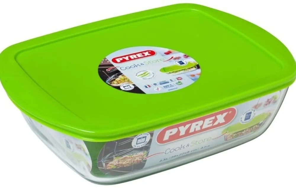 Pyrex Ovenschaal Cook & Store Rechthoek Transparant 2,5 L Online