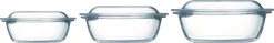 Ovenschaal Pyrex Essentials Rond Transparant 1,4 L / 2,1 L / 3 L (3-delig)
