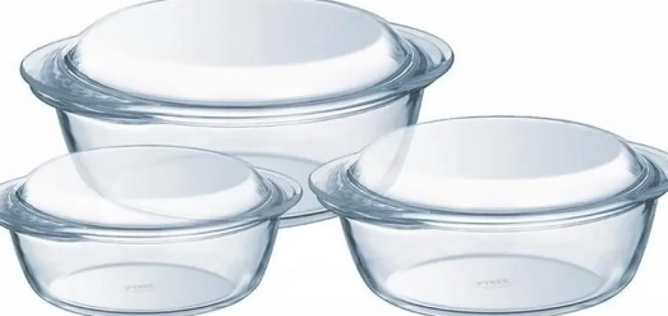 Ovenschaal Pyrex Essentials Rond Transparant 1,4 L / 2,1 L / 3 L (3-delig)