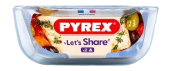 Ovenschaal Pyrex Let's Share Rechthoek Transparant 700 ml