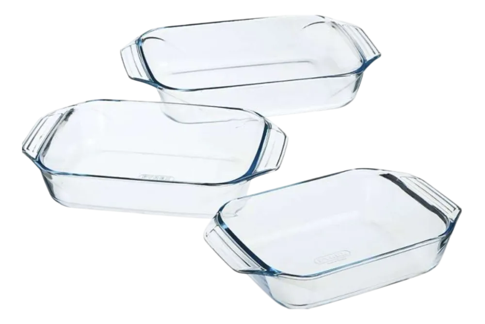 Pyrex Ovenschaal Must Have Kits Rechthoek Transparant 2 L / 3 L / 4 L (3-Delig) Online