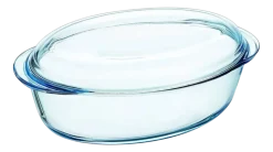 Ovenschaal Pyrex SlowCook Ovaal Transparant (2-Delig)