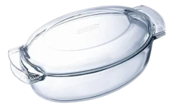 Ovenschaal Pyrex SlowCook Ovaal Transparant (2-Delig)