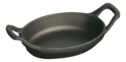 Staub Ovenschaal Mini Ovaal Zwart 15 cm Clearance