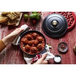 Ovenschaal Staub Rond Zwart 20 cm