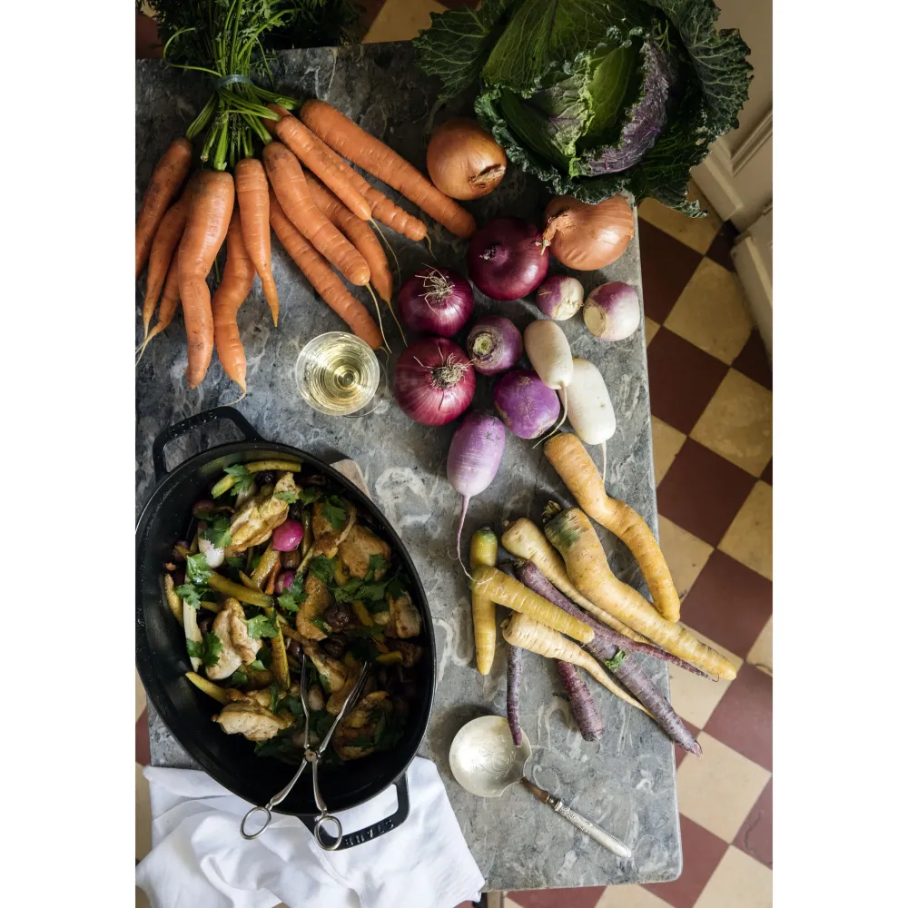 Staub Ovenschaal Stapelbaar Ovaal Zwart Best