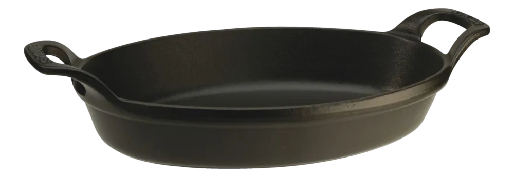 Staub Ovenschaal Stapelbaar Ovaal Zwart Best