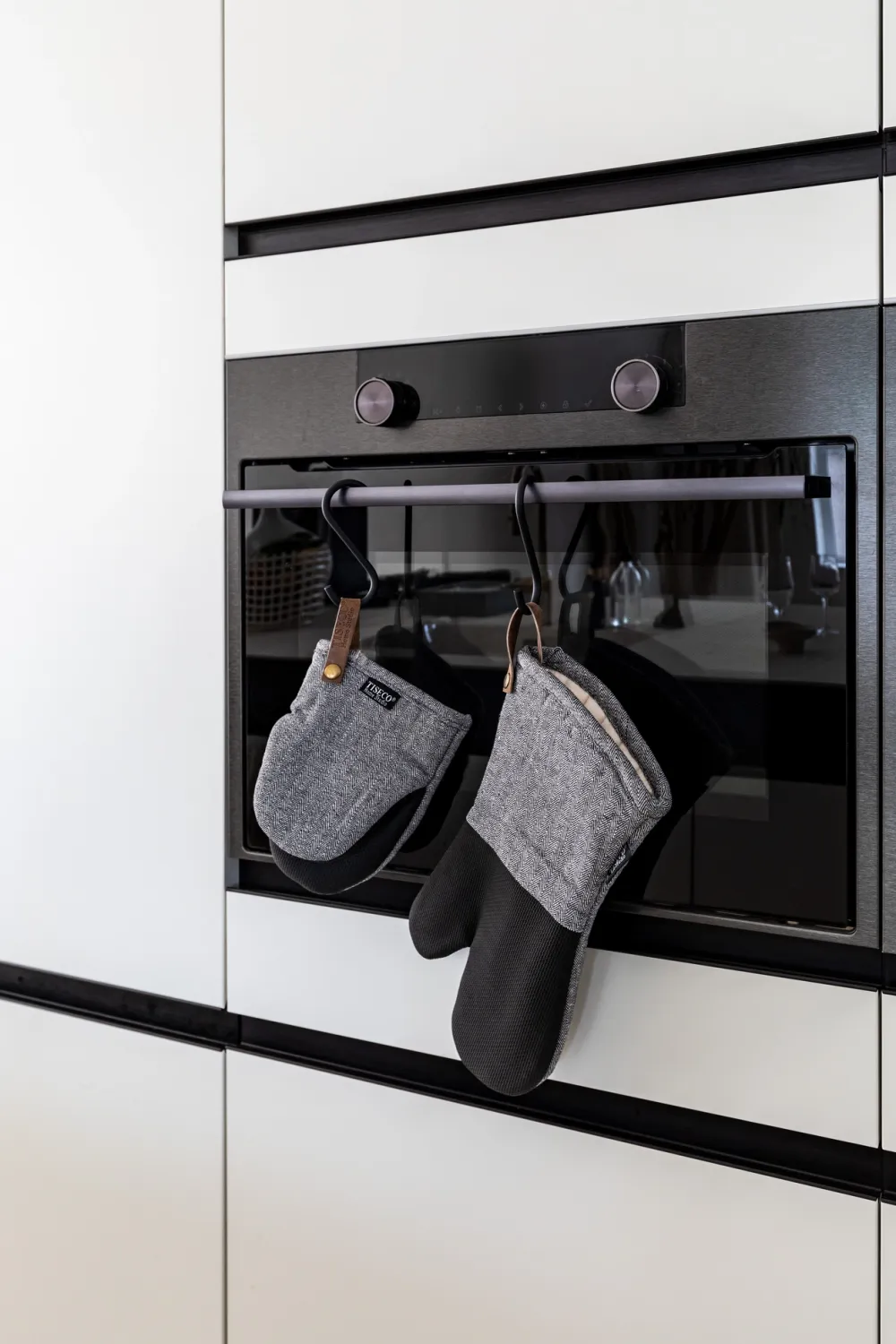 Tiseco Ovenwant Home Studio Sherlock Fishbone Black (Set van 2) Sale