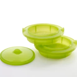 Pan Lékué Stoompan Stapelbaar Siliconen Green