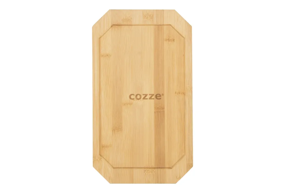 Cozze Pan met Serveerplank Gietijzer / Bamboe 16,5 cm New