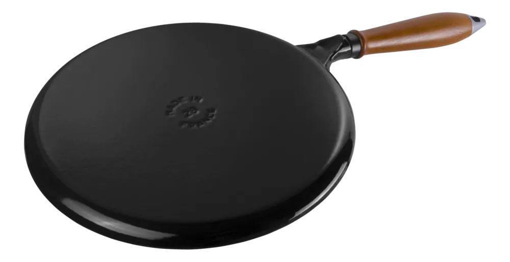 Staub Pannenkoekenpan Houten Greep Zwart 28 cm Clearance