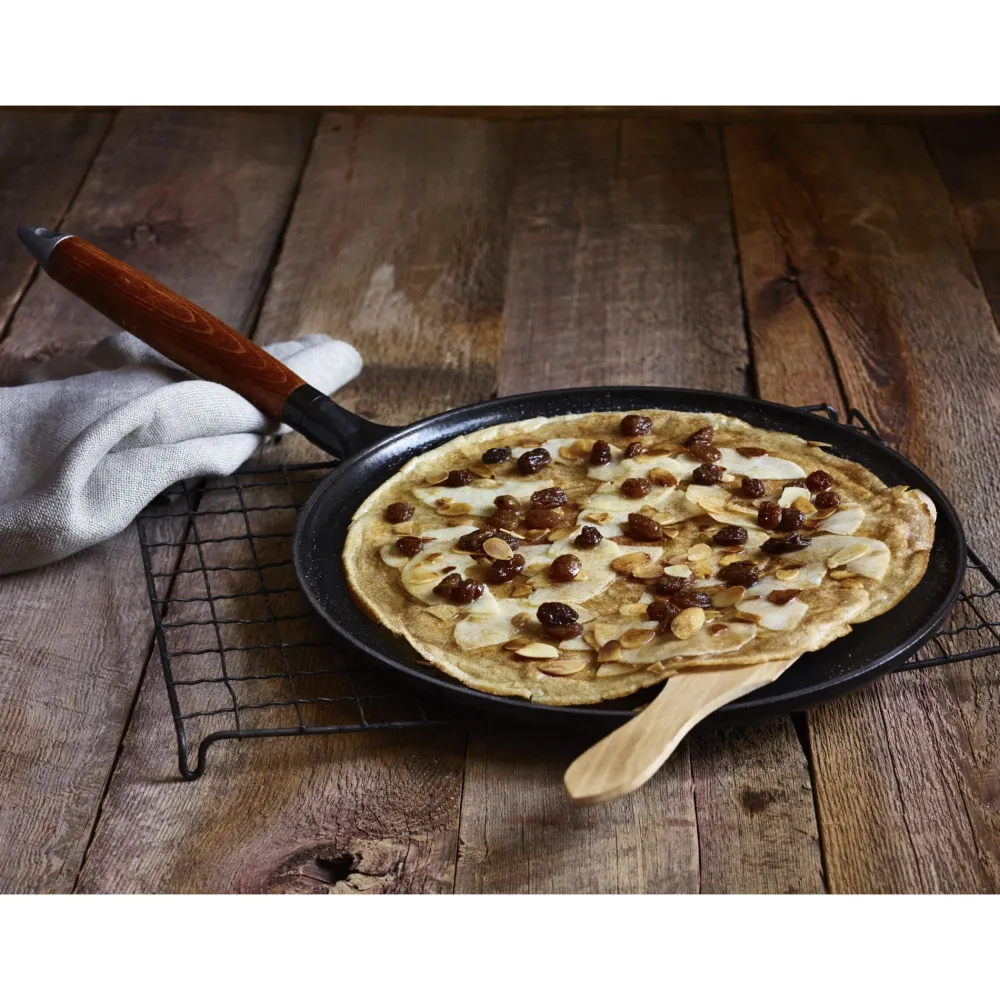 Staub Pannenkoekenpan Houten Greep Zwart 28 cm Clearance