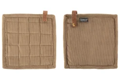 Tiseco Pannenlap Home Studio Velmar Taupe (Set van 2) Best