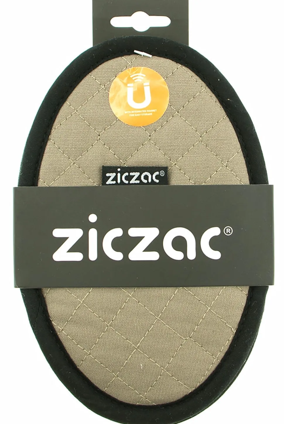 Pannenlap ZicZac Magnet Taupe (set van 2)