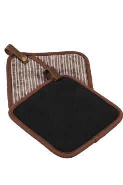Pannenlap Ziczac Venton Dark Taupe (Set van 2)