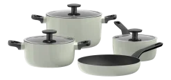 BergHOFF Pannenset Antikleef Leo Recycled Sage (7-delig) Sale