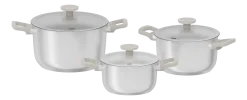 Pannenset BergHOFF LEO Bolt Oyster (6-Delig)