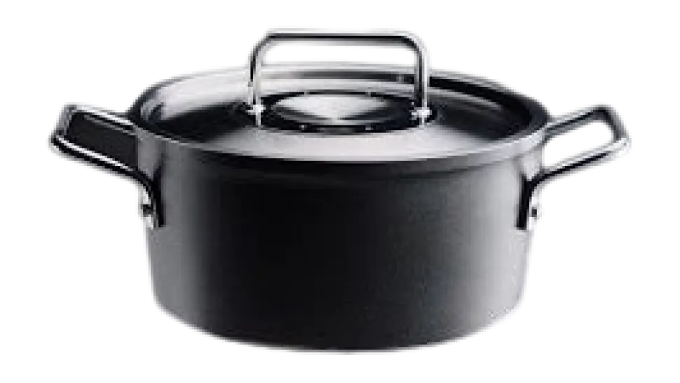 Pannenset Fissler Adamant Pannenset met RVS Deksel Zwart (3-delig)