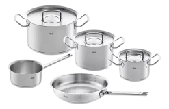 Pannenset Fissler Original Profi Collection Met Koekenpan en RVS Deksels (5-Delig)