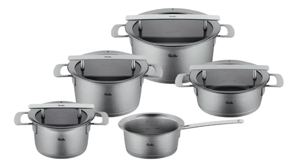 Pannenset Fissler Phi Collection met Glasdeksels (5-delig)
