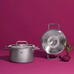 Pannenset Fissler Pure Collection Met RVS Deksels (5-Delig)