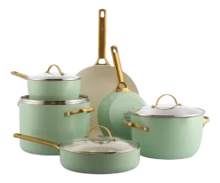 GreenPan Pannenset Padova Mint Green Pannenset Met Keramische Antikleeflaag Sale