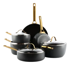 Pannenset Greenpan Padova Reserve Black Met Keramische Antikleeflaag (10-delig)