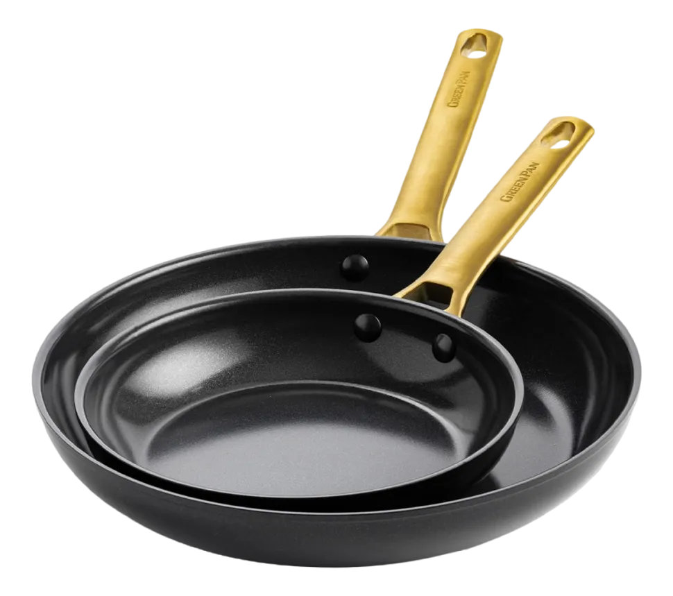 Pannenset Greenpan Padova Reserve Black Met Keramische Antikleeflaag (2-delig)