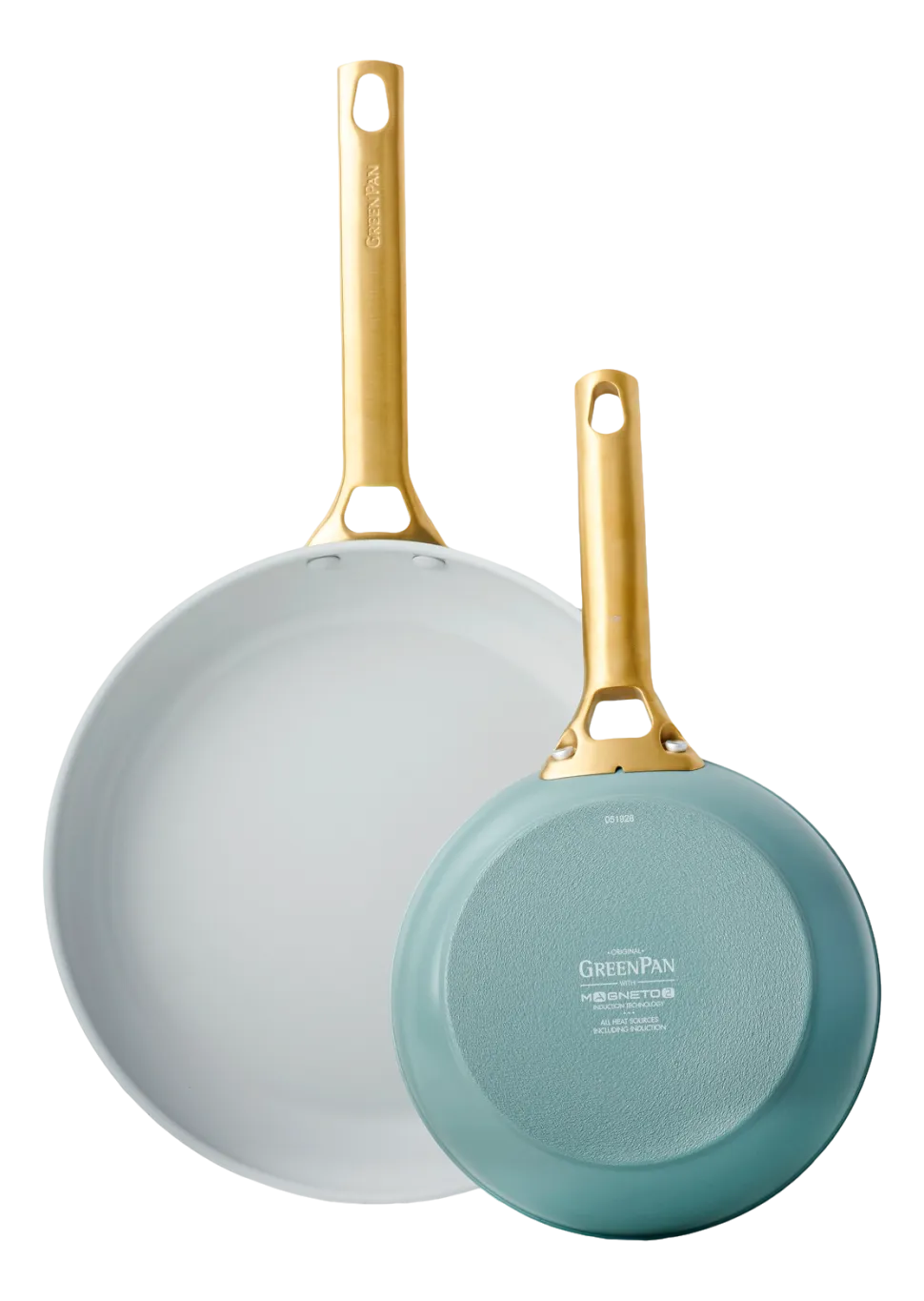 Pannenset GreenPan Padova Smokey Blue Met Keramische Antikleeflaag 26 / 30 cm (2-Delig)