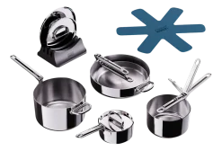 Pannenset Joseph Joseph Space Steel (5-Delig)