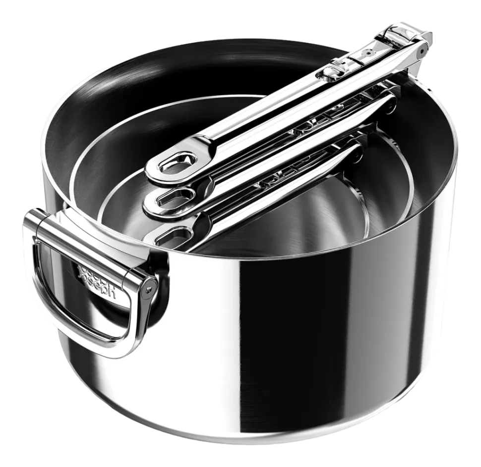 Pannenset Joseph Joseph Space Steel (3-Delig)