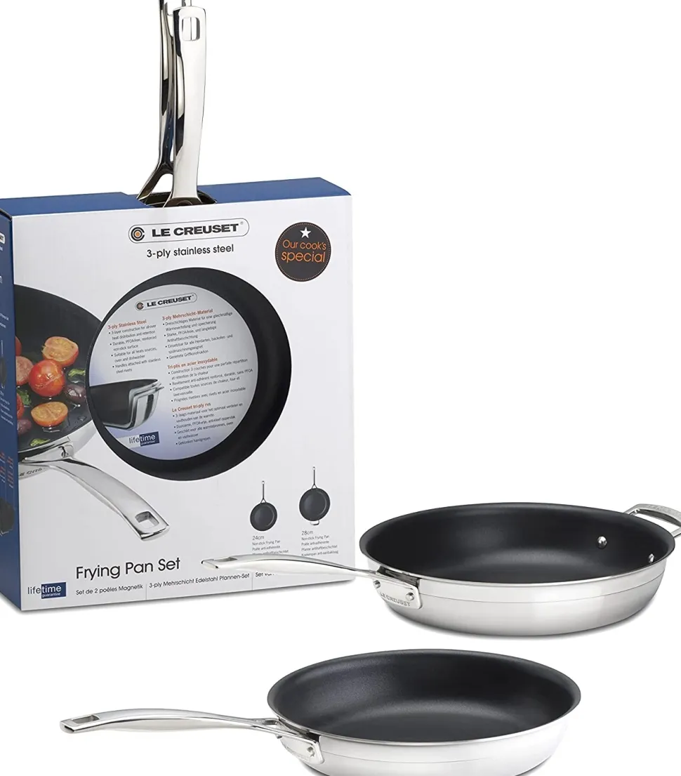 Pannenset Le Creuset Stainless Steel (2-delig)