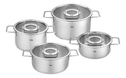 Fissler Pannenset met Glasdeksels Pure Collection New