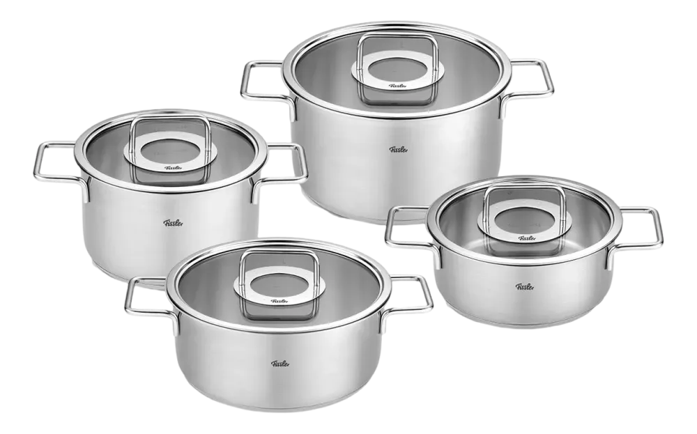Fissler Pannenset met Glasdeksels Pure Collection New