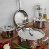 Pannenset Tramontina Grano 3-Laags Zilver (4-Delig)
