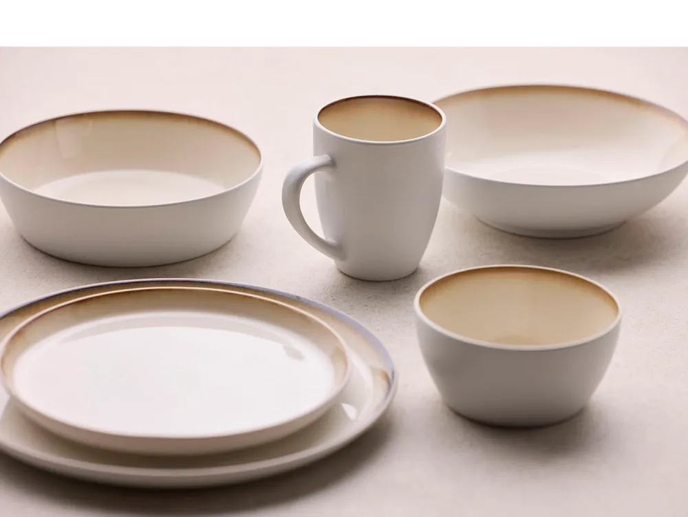Bitz Pastabord Gastro White / Cream 20 cm (Set van 6)
