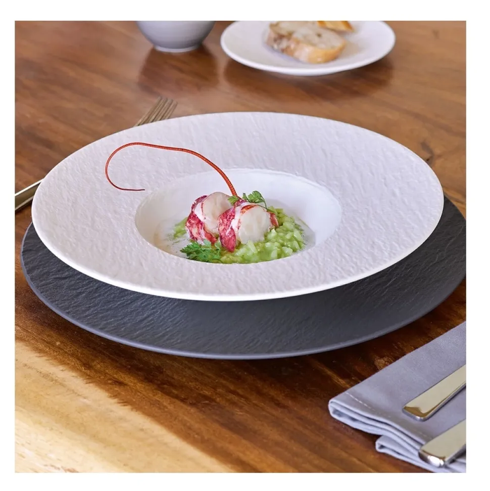 Pastabord Villeroy & Boch Manufacture Rock Blanc 29 cm (6-Delig)