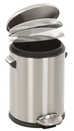 Pedaalemmer EKO Belle Deluxe Mat Zilver RVS 5L