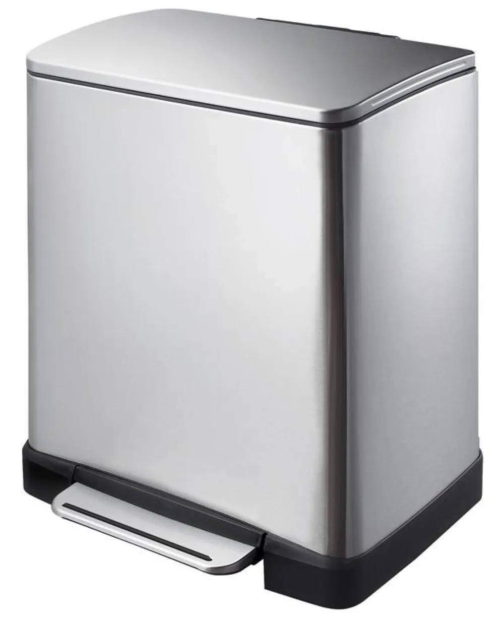 EKO Pedaalemmer E-Cube Mat Zilver RVS 20L New