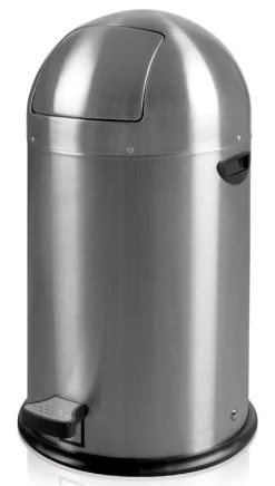 Pedaalemmer EKO Kickcan Mat Zilver RVS 33L