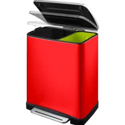 Pedaalemmer EKO Recycle E-Cube 28L + 18L Rood