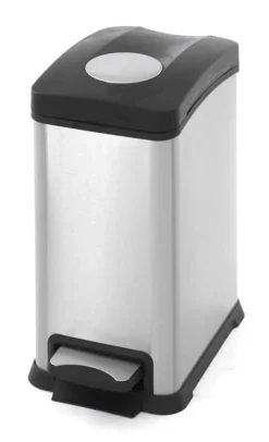 Pedaalemmer EKO Rejoice Step Bin Mat Zilver RVS 12L