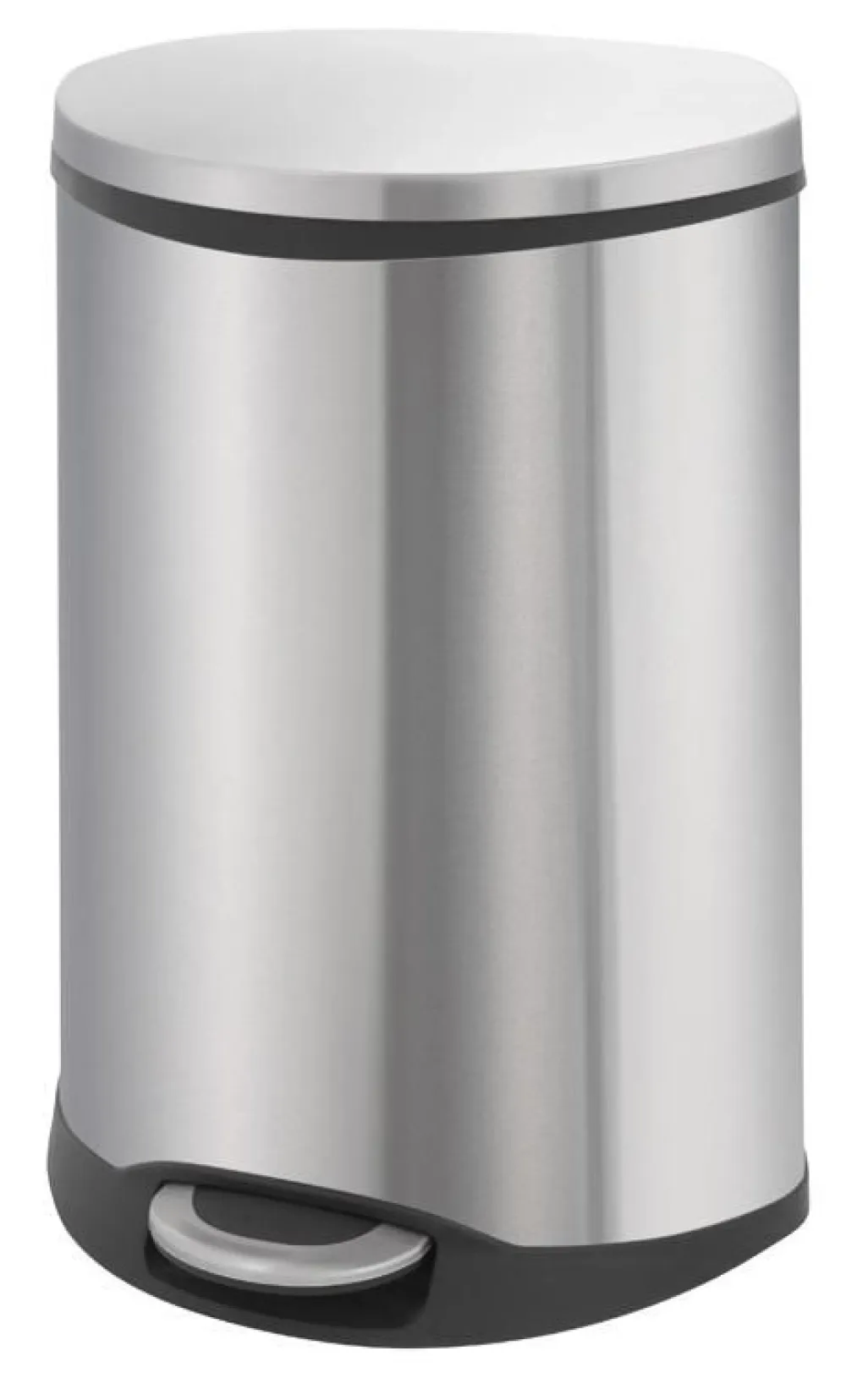EKO Pedaalemmer Shell Bin Recycling Mat Zilver RVS 44L Hot