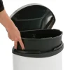 Pedaalemmer EKO Shell Bin Wit 30L