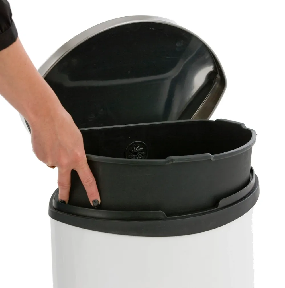 EKO Pedaalemmer Shell Bin Wit 50L