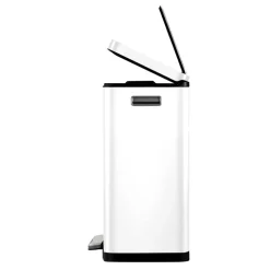 EKO Pedaalemmer X-Cube 20L + 20L Wit
