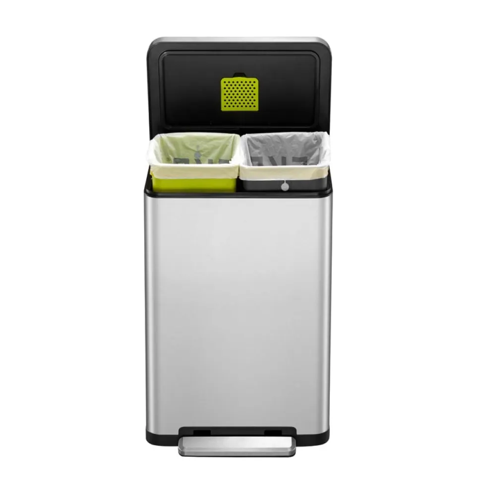 Pedaalemmer EKO X-Cube 20L + 20L Zilver