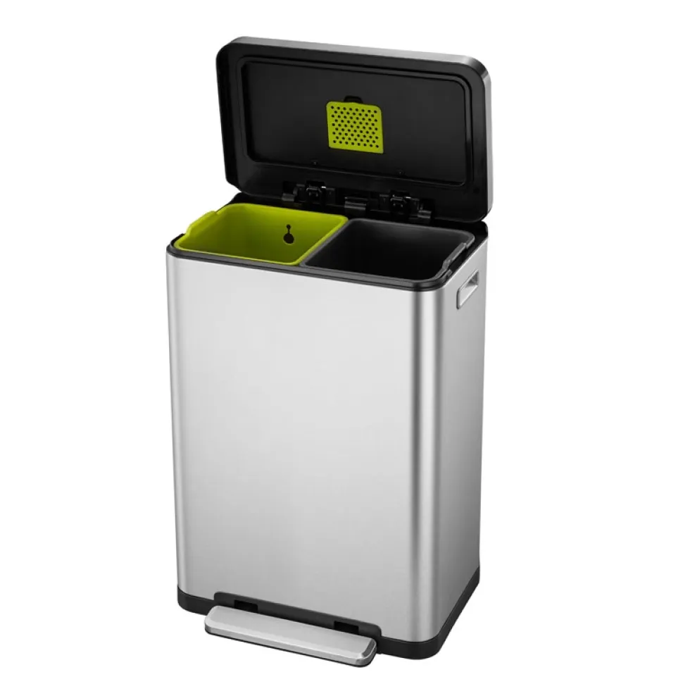 Pedaalemmer EKO X-Cube 20L + 20L Zilver