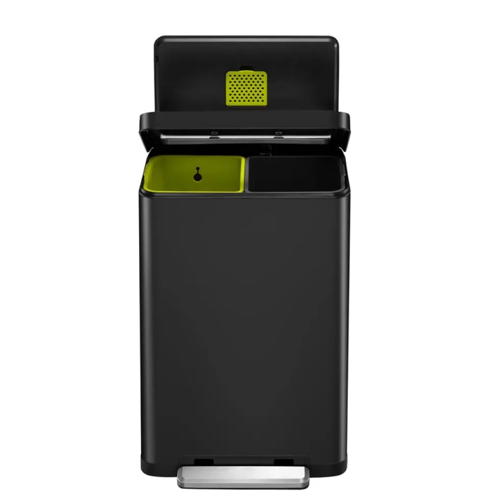 Pedaalemmer EKO X-Cube 20L + 20L Zwart