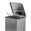 Pedaalemmer Industrieël Mat Zilver RVS 90L